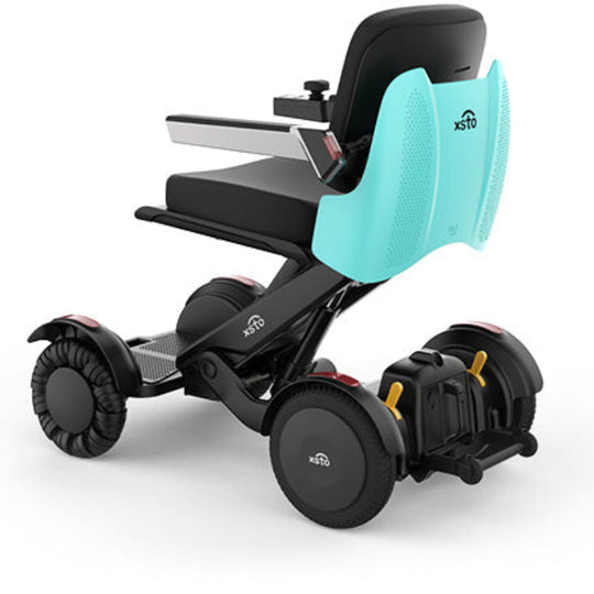 M4 Electric Wheelchair - XSTO -tiffany blue back panel 