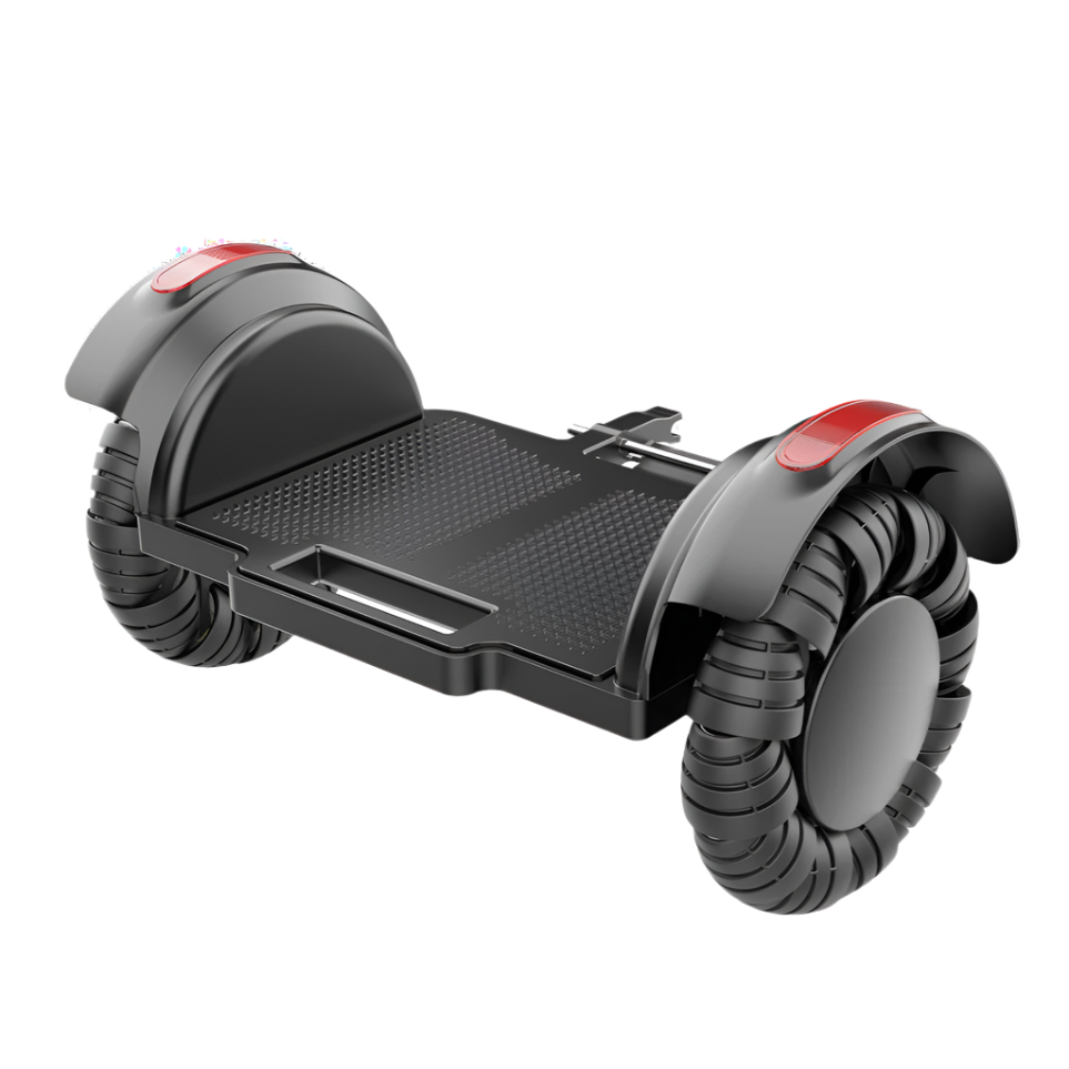 M4 Electric Wheelchair - wheels with foot rest and red reflectors 