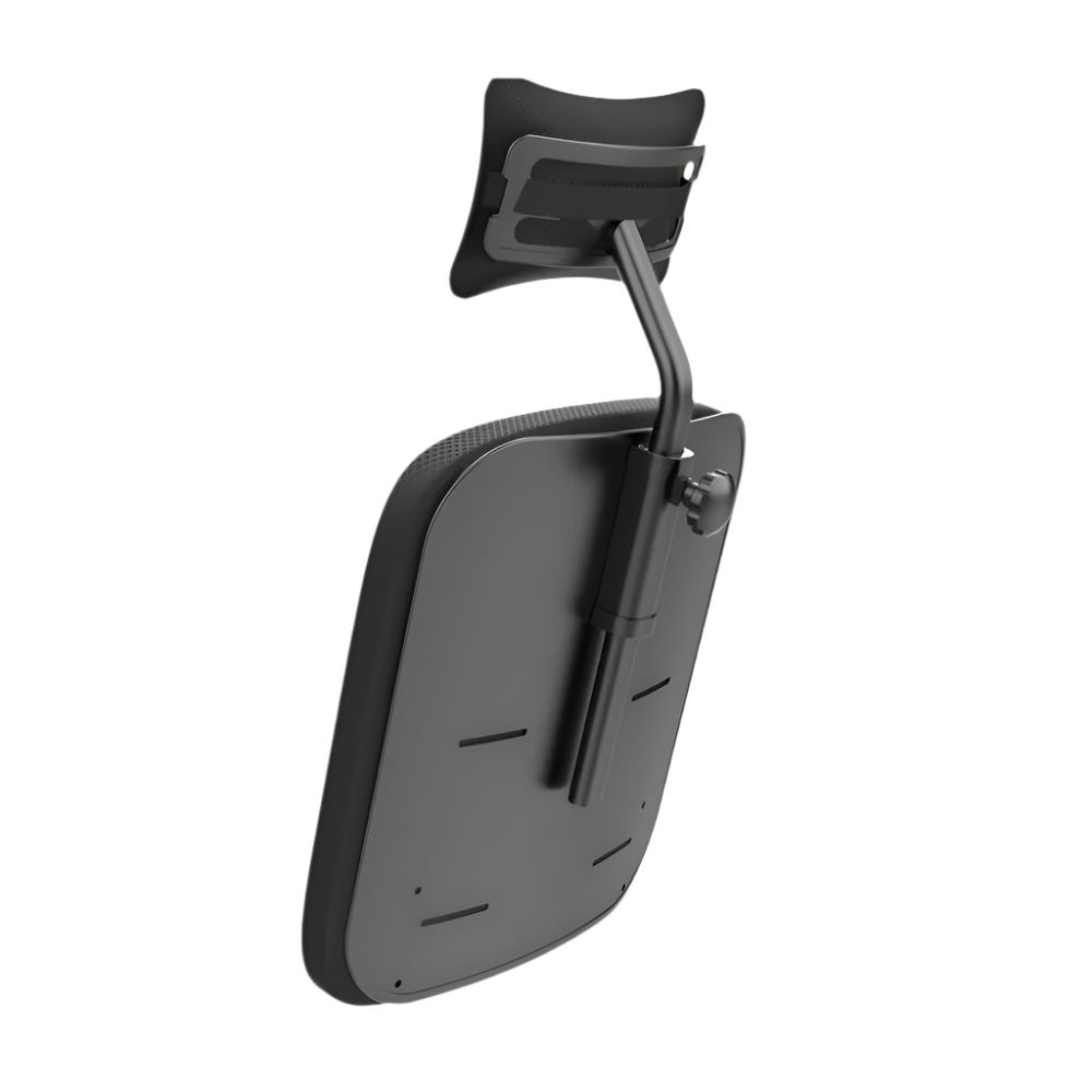 electric wheelchair back view of high back rest and head rest for xsto m4