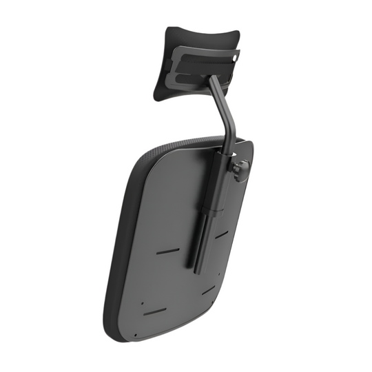 electric wheelchair back view of high back rest and head rest for xsto m4